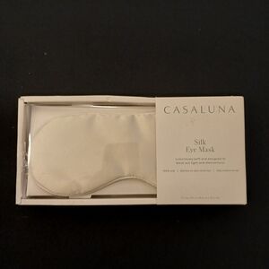 New Casaluna Silk Eye Mask pearl Ivory 3.1/2inch×8.1/2inch Strap